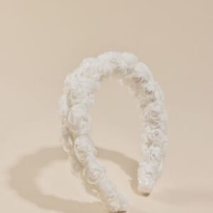 Tulle Rosette Flower Woman Headband by David’s Bridal